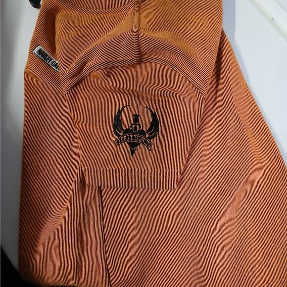 Vintage Y2K Harley-Davidson Women Top Blouse Medium Ribbed Sweater T-shirt Biker - Picture 5 of 7